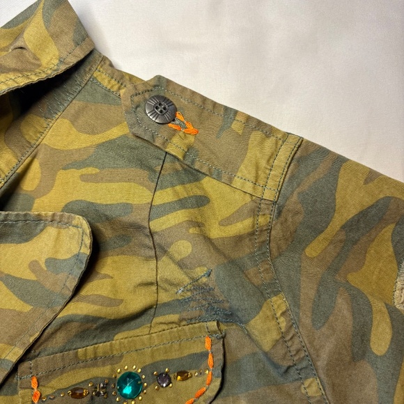 Victoria’s Secret RARE Camo Military Jacket Vest with Rhinestones Size L - Picture 12 of 12